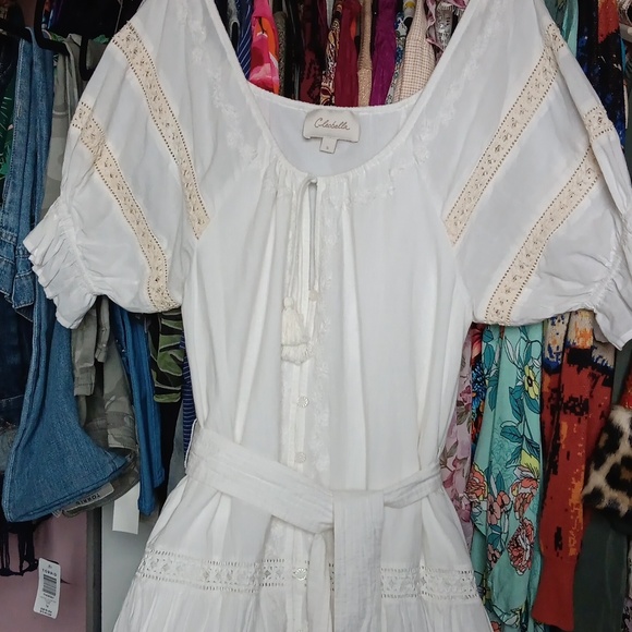 Cleobella Bohemian Cotton and Lace Dress. Check Description On Size - Picture 8 of 10
